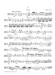 Partition de viole de gambe, Piano quintette, Quintette pour piano, 2 violons, alto et violoncelle.