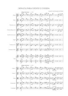 Partition complète, Sonata para viento, cuerda y arpa, Sonata for Winds, Strings and Harp