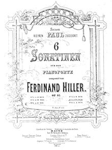 Partition Sonatina en E♭ major, Op.95, No.5, 6 Sonatinen, Op.95