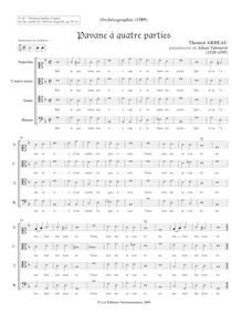 Partition complète (original clefs), Orchesography, Arbeau, Thoinot