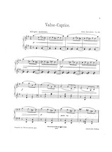 Partition complète, Valse-Caprice, Op.24, Zarębski, Juliusz