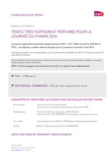 Previsions trafic Poitou Charentes