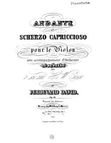 Partition de piano, Andante et Scherzo capriccioso, D major