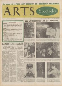 ARTS N° 457 du 31 mars 1954