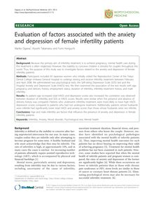 Evaluation of factors associated with the anxiety and depression of female infertility patients