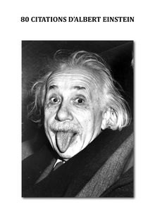 80 citations d Albert Einstein