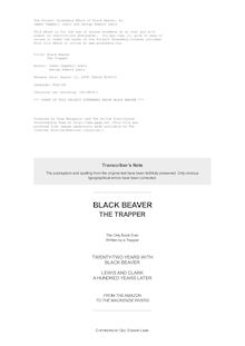 Black Beaver - The Trapper