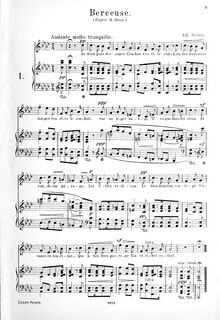 Partition complète, 4 chansons, Romancer, Grieg, Edvard par Edvard Grieg