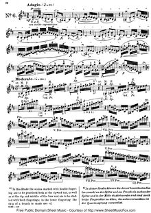 Partition Caprices Nos. 6-10, 24 Caprices pour violon, Rode, Pierre