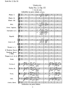 Partition complète,  No.2, Suite caractéristique, Tchaikovsky, Pyotr par Pyotr Tchaikovsky