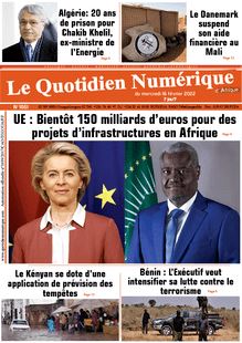 Le Quotidien Numérique d’Afrique n°1861 - du mercredi 16 février 2022