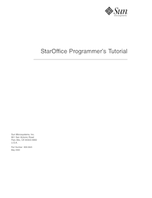 StarOffice  Programmer s Tutorial