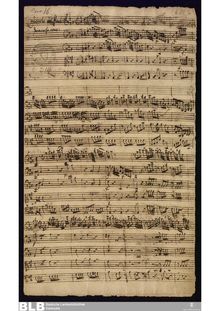 Partition complète, flûte Concerto en A major, A major, Molter, Johann Melchior