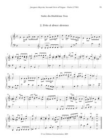 Partition , Trio à deux dessus, Oeuvres complètes d orgue, Boyvin, Jacques