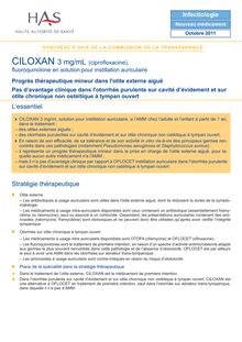 CILOXAN - Synthèse d avis CILOXAN - CT10831