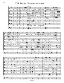 Partition complète, Hodie Christus natus est, SWV 456, Schütz, Heinrich