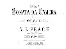 Partition complète, Sonata da Camera No.3, Third Sonata da Camera