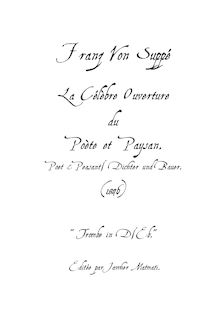 Partition trompette 1/2 (D, E♭ - transposed), Dichter und Bauer (Poet et Peasant)
