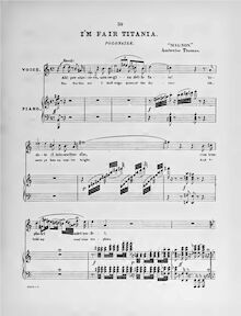 Partition complète, Mignon, Opéra comique en trois actes, Thomas, Ambroise par Ambroise Thomas