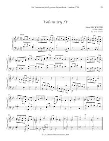 Partition complète, 6 Bénévoles pour pour orgue ou clavecin, Beckwith, John par John Beckwith