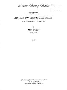 Partition de piano et partition de violoncelle, Adagio nach keltichen Melodien
