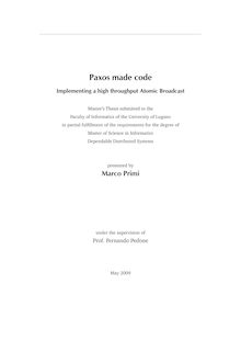 Paxos made code