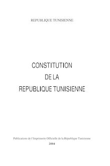 Constitution de la republique tunisienne