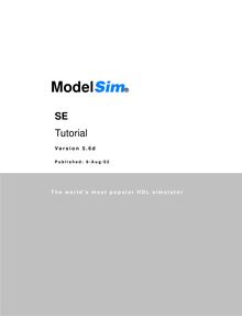 ModelSim SE Tutorial