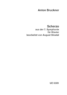 Partition , Scherzo, Symphony No. 7 en E major, Bruckner, Anton