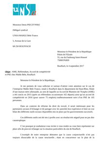 La lettre du syndicaliste de Mahle Behr à Macron