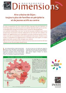 Aire urbaine de Dijon : toujours plus de familles en périphérie et de jeunes actifs au centre