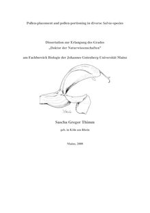 Pollen-placement and pollen-portioning in diverse Salvia species [Elektronische Ressource] / Sascha Gregor Thimm