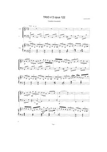Partition , Vivace, Trio No.2, Op.122, Plante, Cyril