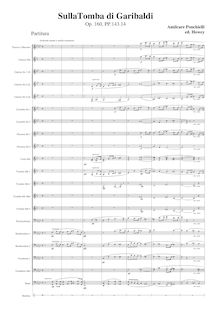 Partition complète, Sulla tomba di Garibaldi, Op.160, Elegia per banda