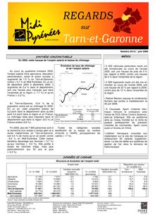 La conjoncture en Tarn-et-Garonne : Regards sur n°24
