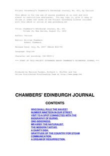 Chambers s Edinburgh Journal, No. 451 - Volume 18, New Series, August 21, 1852