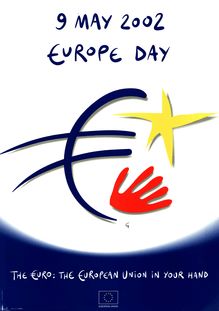 9 may 2002 EUROPE DAY. THE &#8364;URO: THE EUROPEAN UNION IN YOUR HAND