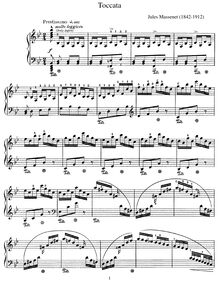 Partition complète, Toccata, B♭ major, Massenet, Jules