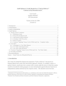 CoD audit recommendations  version 2