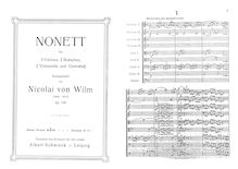 Partition complète (grand), corde Nonet, Op.150, A minor
