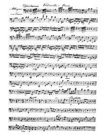 Partition violoncelles / Basses, Fremit Mare cum Furore, Jubilate plausus date