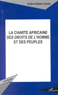 La charte africaine des droits de l homme et des peuples
