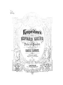 Partition de piano et partition de violon (Vol.1), Kompositionen von Edvard Grieg