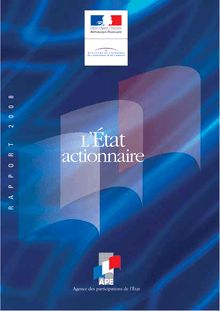 L Etat actionnaire - rapport 2008