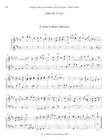 Partition , Trio à Deux Dessus, Oeuvres complètes d orgue, Boyvin, Jacques par Jacques Boyvin
