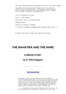 The Mahatma and the Hare
