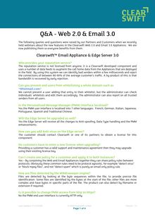 Q&A - Web 2.0 & Email 3.0