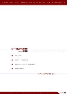 Catalogue 2011 - pour pdf