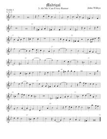 Partition viole de gambe aigue 1, madrigaux - Set 1, Wilbye, John