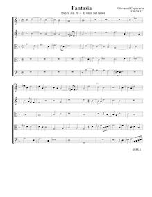 Partition complète (Tr Tr T T B), Fantasia pour 5 violes de gambe, RC 60